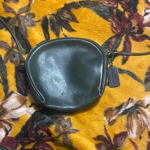 Coach Dark Green Leather Crossbody Bag